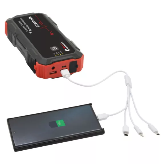 Compass powerbank JUMP STARTER funkcióval (20 000 mAh, 2000 A)