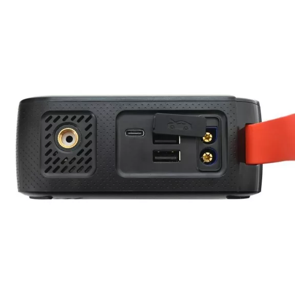 Compass indítóállomás kompresszorral, powerbankkal és lámpával (7200 mAh, 600 A)