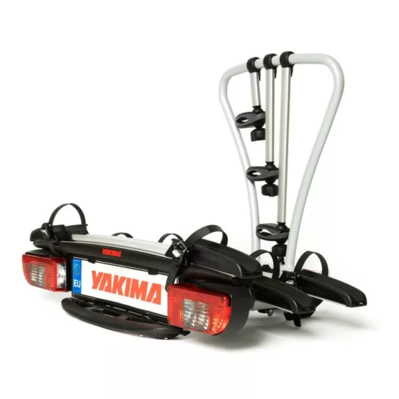 Yakima JustClick 3 kerékpártartó, kerékpárszállító vonóhorogra adapterrel - 3+1db kerékpár
