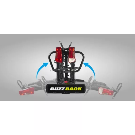 BuzzRack Scorpion Pro 2 kerékpártartó, kerékpárszállító vonóhorgra - 2+1db kerékpár