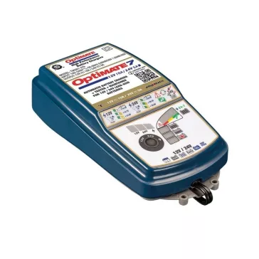   Tecmate Optimate 7 akkumulátortöltő 5–240 Ah (12 V / 24 V – 10 A / 5 A)